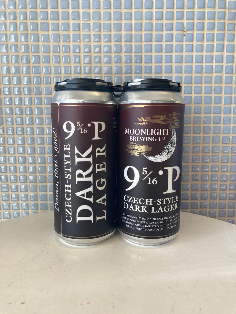 moonlight ‘9 5/16 °P’ czech-style dark lager - 4pk 16oz cans